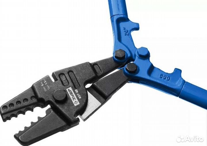 Клещи обжимные для тросовых зажимов, 600 мм. Зубр кот-60 23348-60