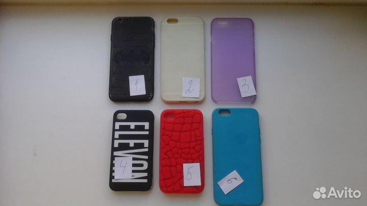 Чехол на iPhone. 6 шт