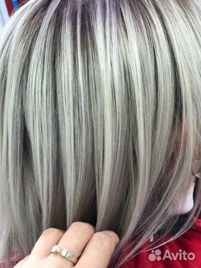 Стрижка окрашивание укладка 500