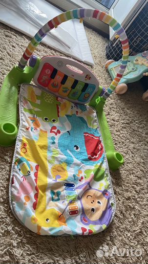 Музыкальный развивающий коврик с пианино