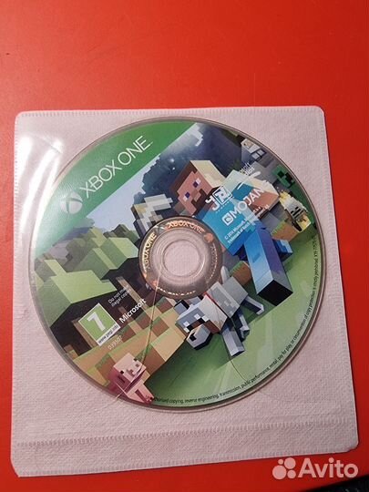 Диск для Xbox Minecraft б/у