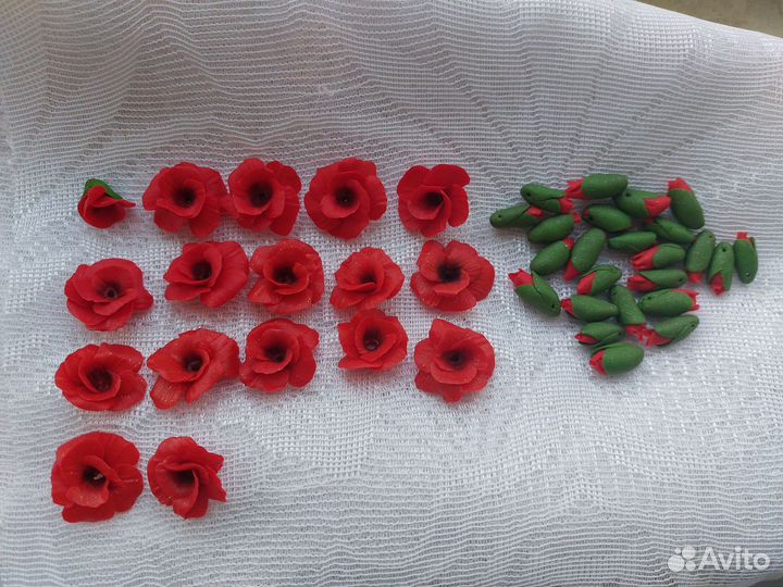 Цветы бусины