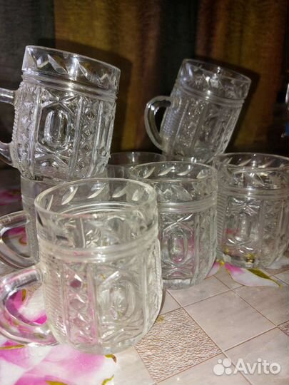 Хрустальные кружки СССР (9 шт.)