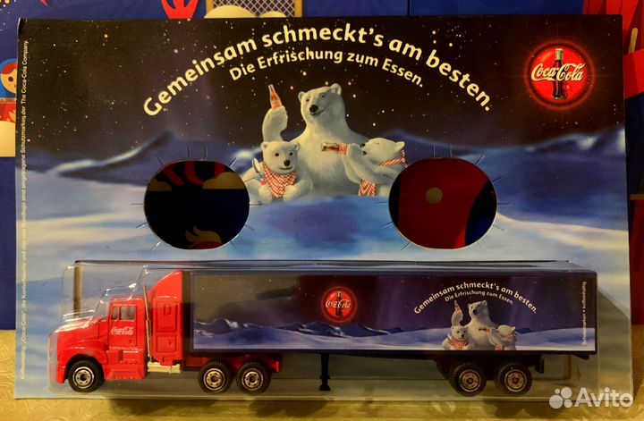 Коллекционный грузовик Кока-кола с мишками