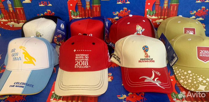 Оптовый лот. 8 кепок Fifa. Чемпионат мира 2018