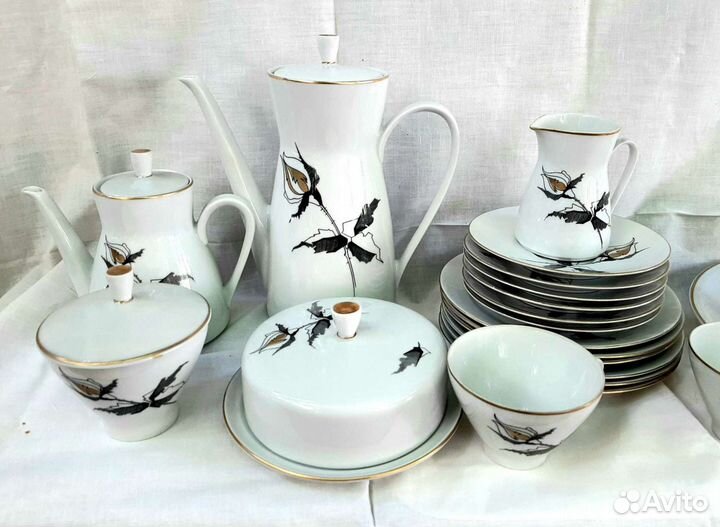 Сервиз Черная роза - блюдо