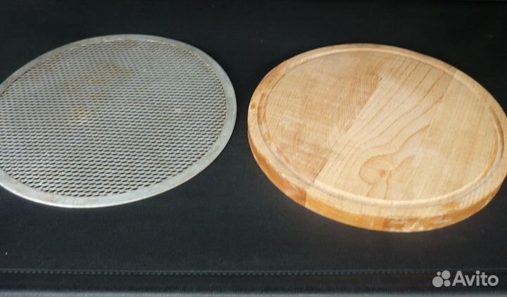 Доска разделочная бук и форма сетка для пиццы