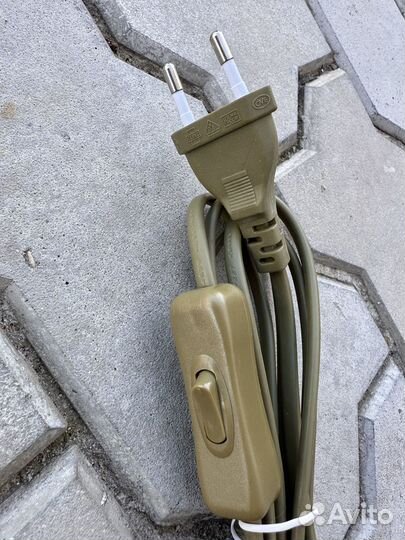 Шнур сетевой на 220в с выключателем