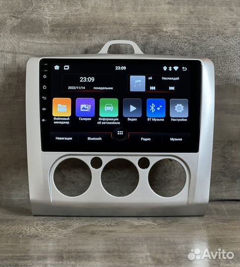 Магнитола андроид 11 для Ford Focus 2 новая wifi