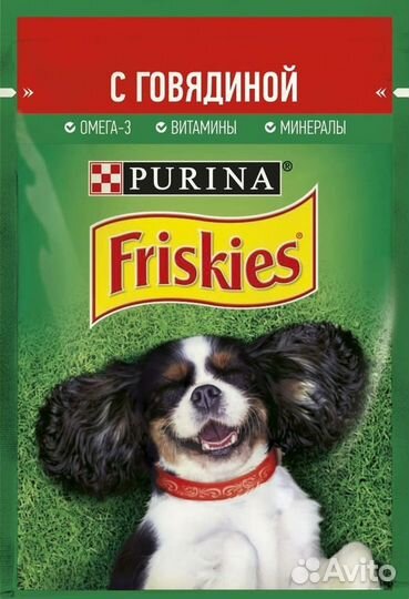 Friskies влажный корм для взрослых собак, кусочки