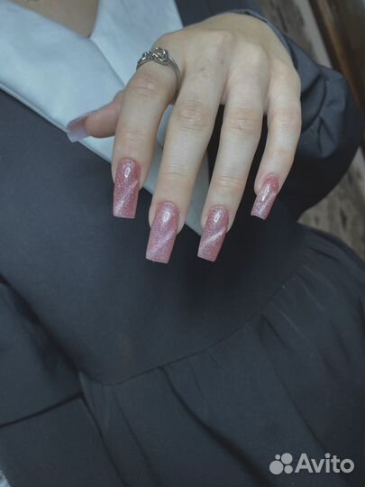 Маникюр наращивание ногтей