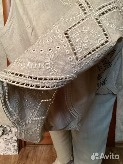 Кофточка лен 50-52