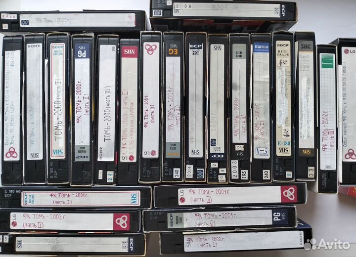 Видеокассеты История футбола фк Томь 1997/2005гг