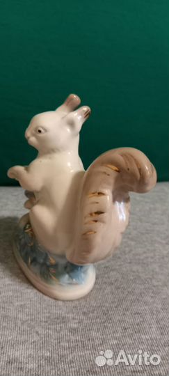 Статуэтка белочка, Гжель СССР