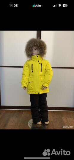 Зимний костюм для девочки 122