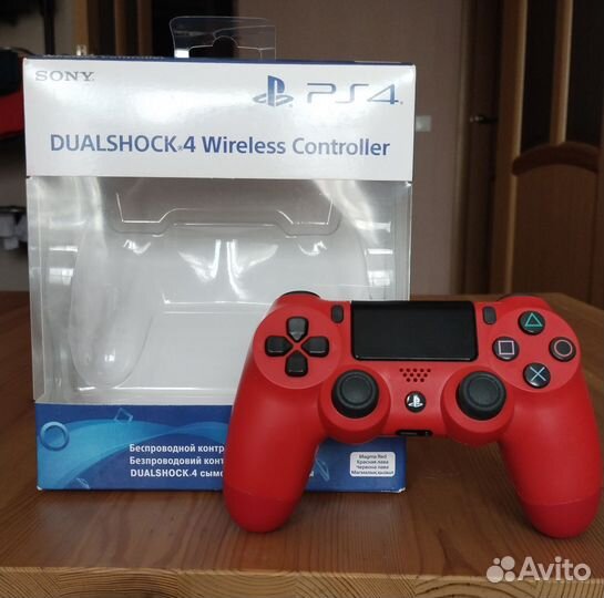 Dualshock 4 v2 (Красный, оригинал)