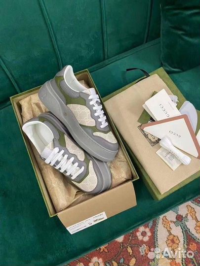 Кеды мужские кожаные Gucci