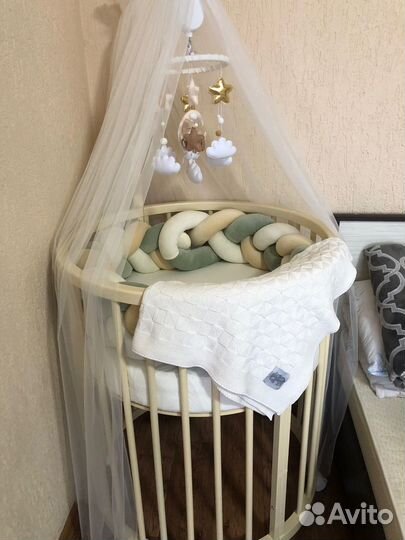 Детская кроватка из массива березы новая