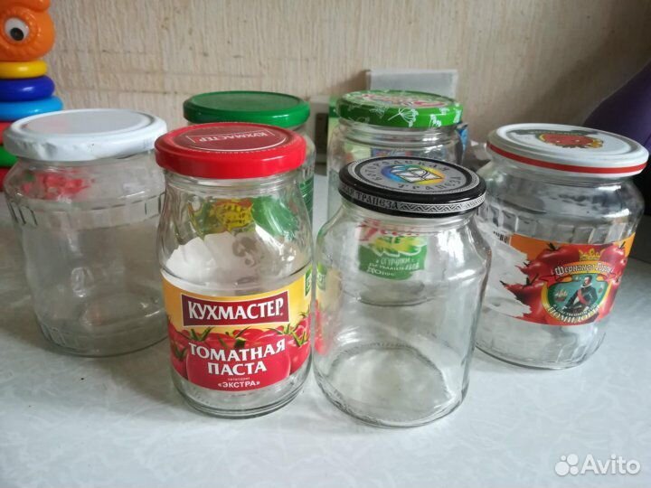 Банки стеклянные 0.5л, 1л, 2л, 3л