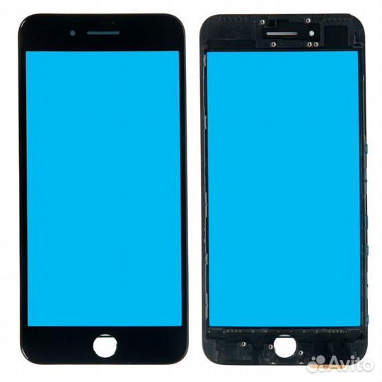 Стекло+тачскрин+рамка для iPhone 7 Plus, черный iP