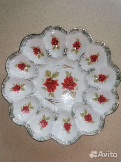 Тарелка для пасхи и пасхальных яиц Фарфор