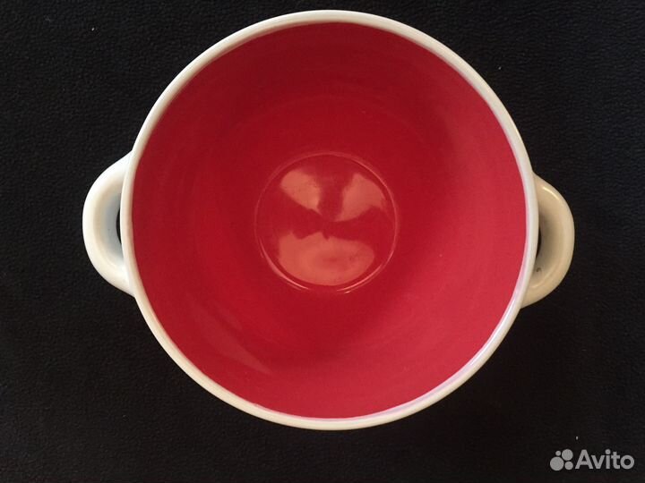 Чаша для бульона, 2 ручки, керамика, восточная