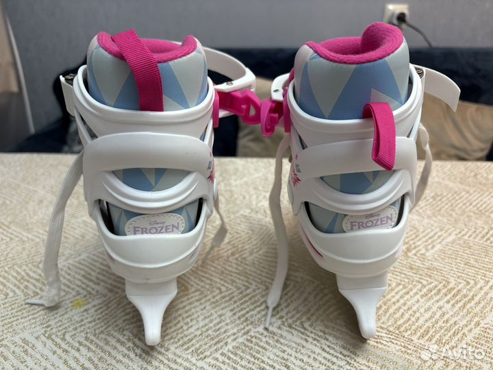 Коньки для девочки раздвижные холодное сердце