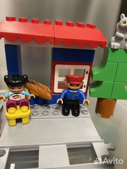 Lego duplo поезд на паровой тяге и мост