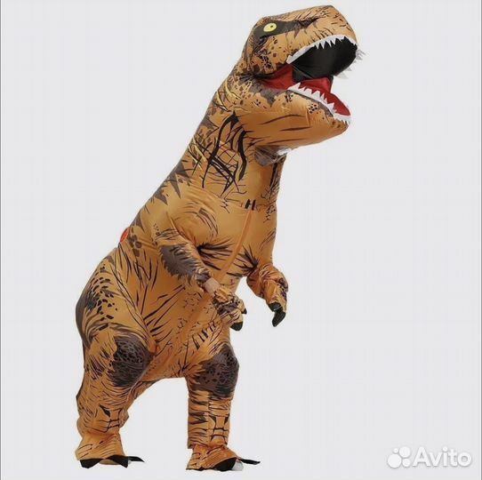 Надувной костюм динозавра
