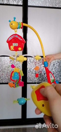 Каруселька детская с пультом и звуком