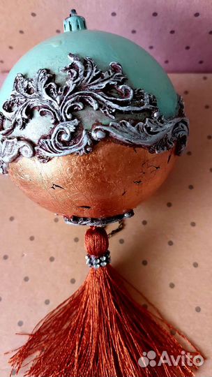 Новогодние шары винтажные ручной работы