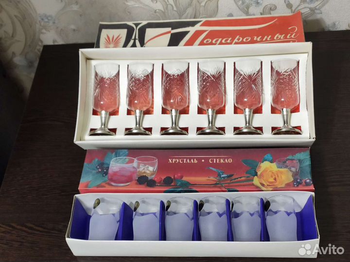 Новые наборы хрустальных стопок
