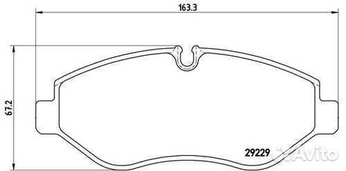 Brembo PA6026 Колодки тормозные iveco daily 3 02- перед