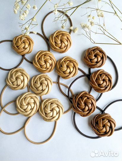 Резинки для волос из бумажной лозы