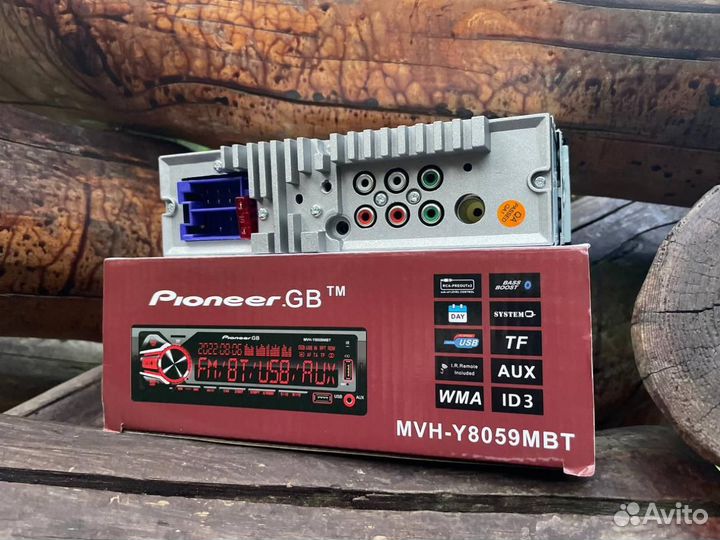 Мощная автомагнитола pioneer с bluetooth