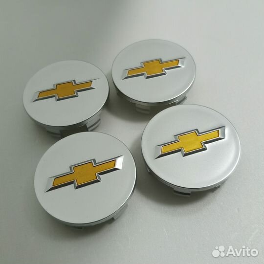 4шт Chevrolet 58мм/53мм колпаки для литых дисков