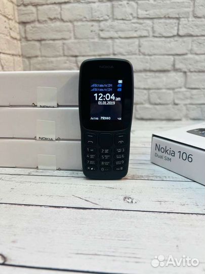 Телефон nokia 106 2sim новый