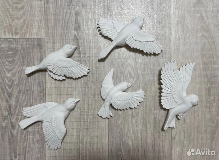 Птицы для декора из гипса