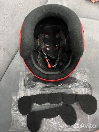 Горнолыжный шлем+очки+перчатки