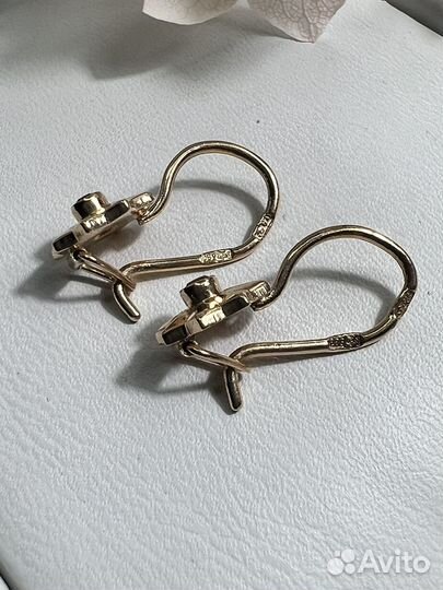 Золотые серьги СССР