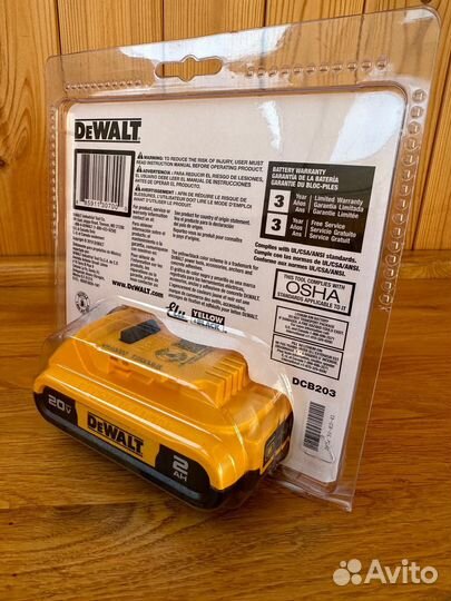 Аккумулятор Dewalt 2 Ач (dcb 203), made in USA