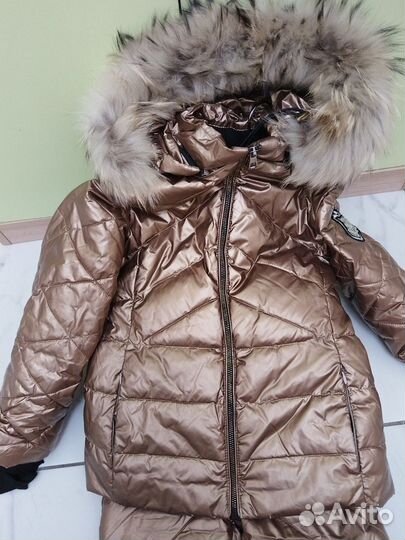 Зимний комбинезон на девочку рост 134 140