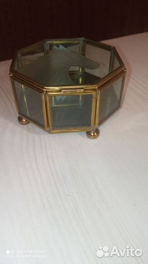 Шкатулка стеклянная