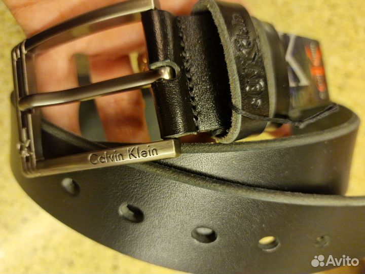 Новый кожаный ремень Calvin Klein