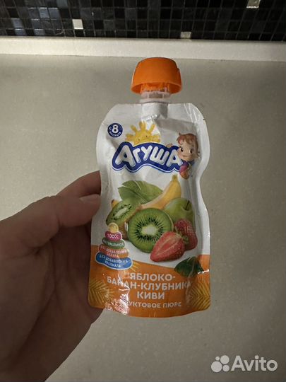 Детское фруктовое пюре