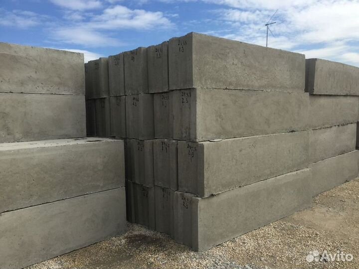 Фундаментные блоки фбс/ленточные фундаменты фл