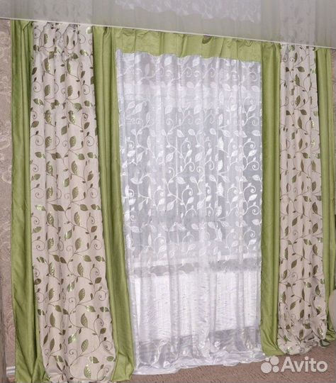 Шторы готовые и на заказ шоколадные