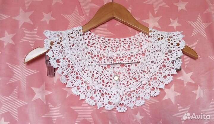 Ажурный (кружевной) воротничëк, ручное творчество