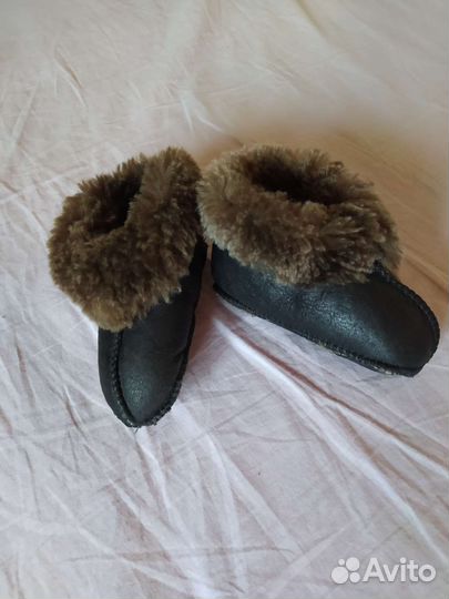 Пинетки меховые тёплые