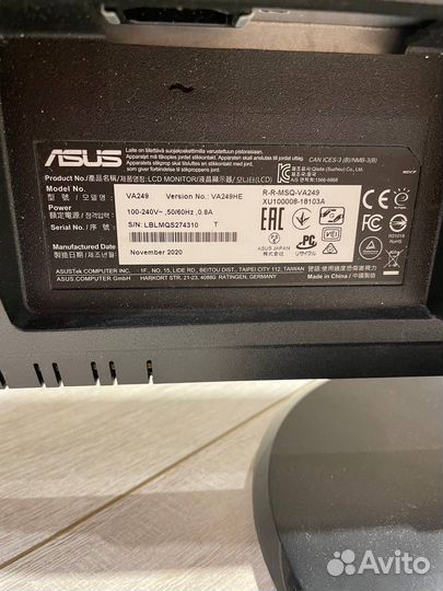 Монитор asus VA249HE